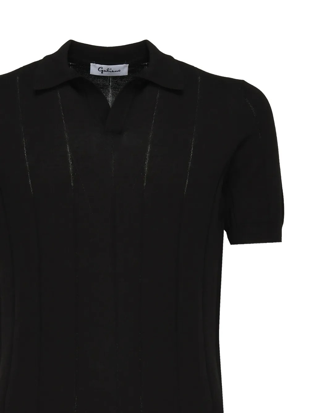 Shop Galiano Ribbed Polo T-shirt