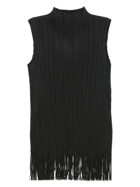 Pleats Please Issey Miyake pleated fringe top