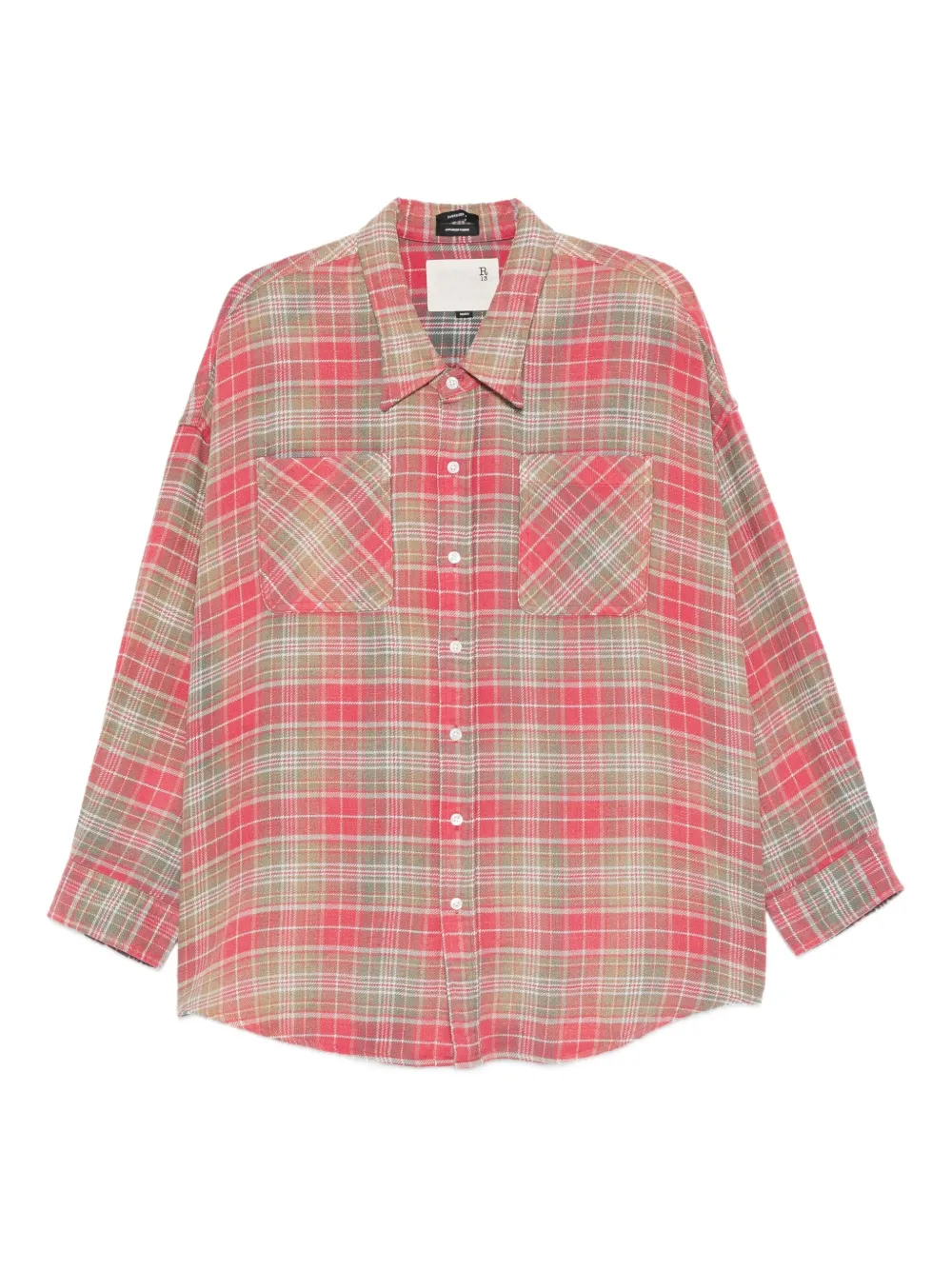 R13 plaid shirt | Red | Image 1