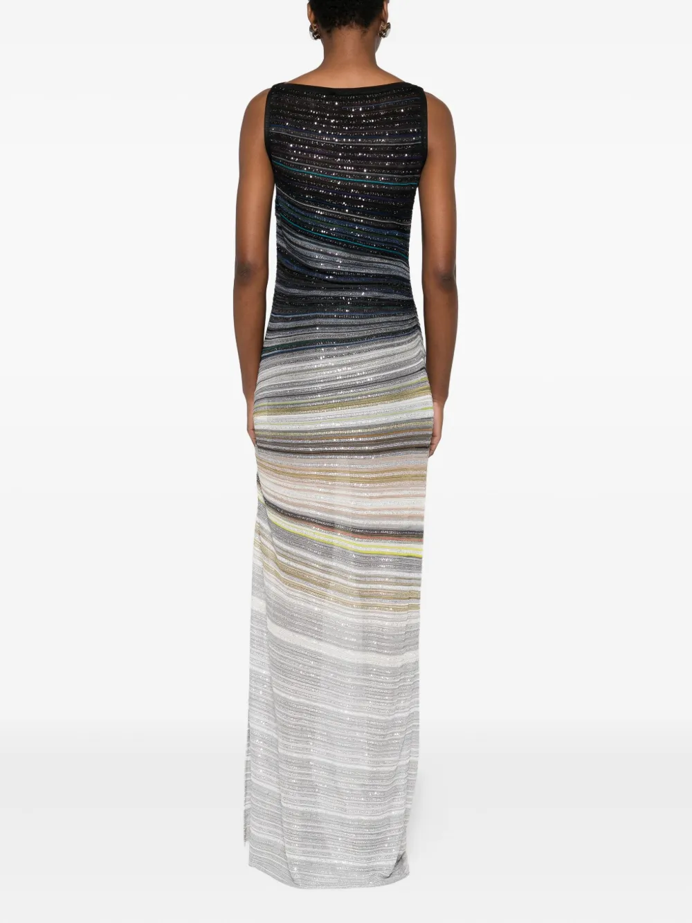 Missoni Gedrapeerde maxi-jurk Blauw