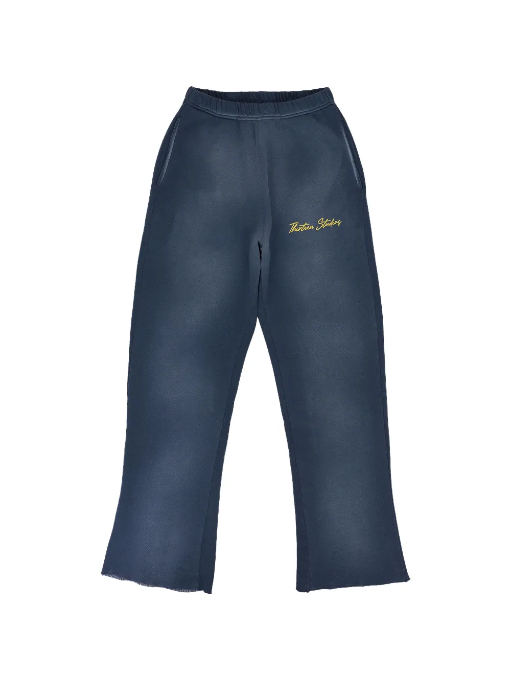 Thirteen Studios faded logo-print track pants - Blau