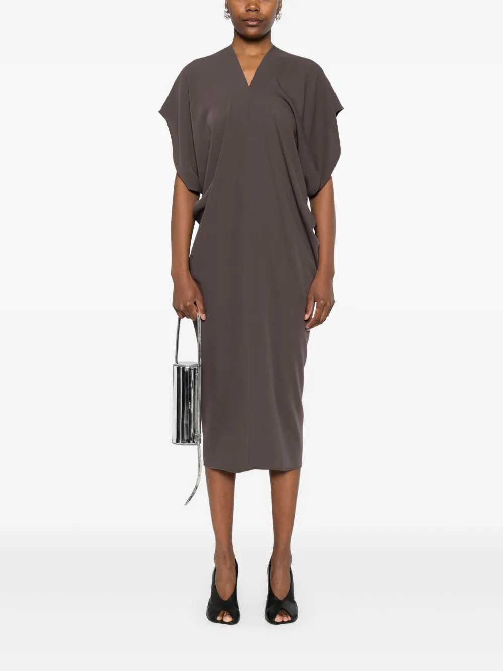 MM6 Maison Margiela draped dress - Groen
