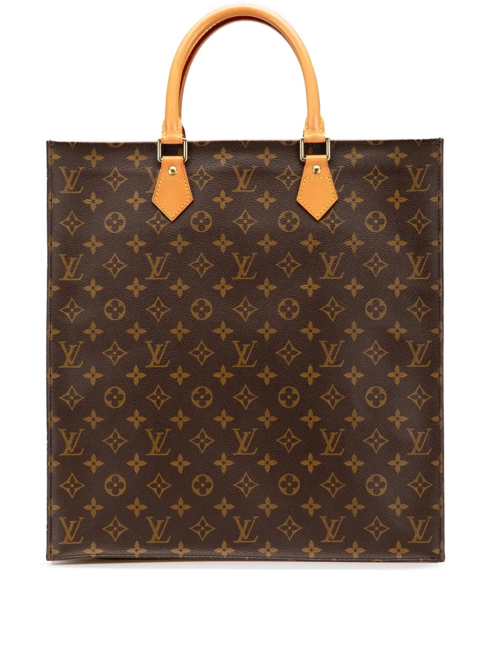 Louis Vuitton Pre-Owned 2003 Monogram Sac Plat tote bag - ブラウン Louis Vuitton Pre-Owned 2003 Monogram Sac Plat tote bag - ブラウン