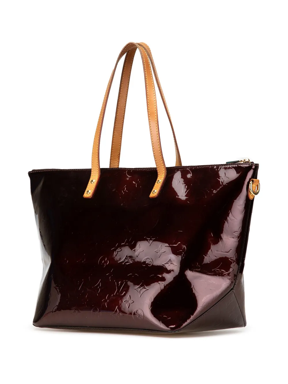 Pre-owned Louis Vuitton 2000-2024 Monogram Vernis Bellevue Gm Tote Bag In Purple