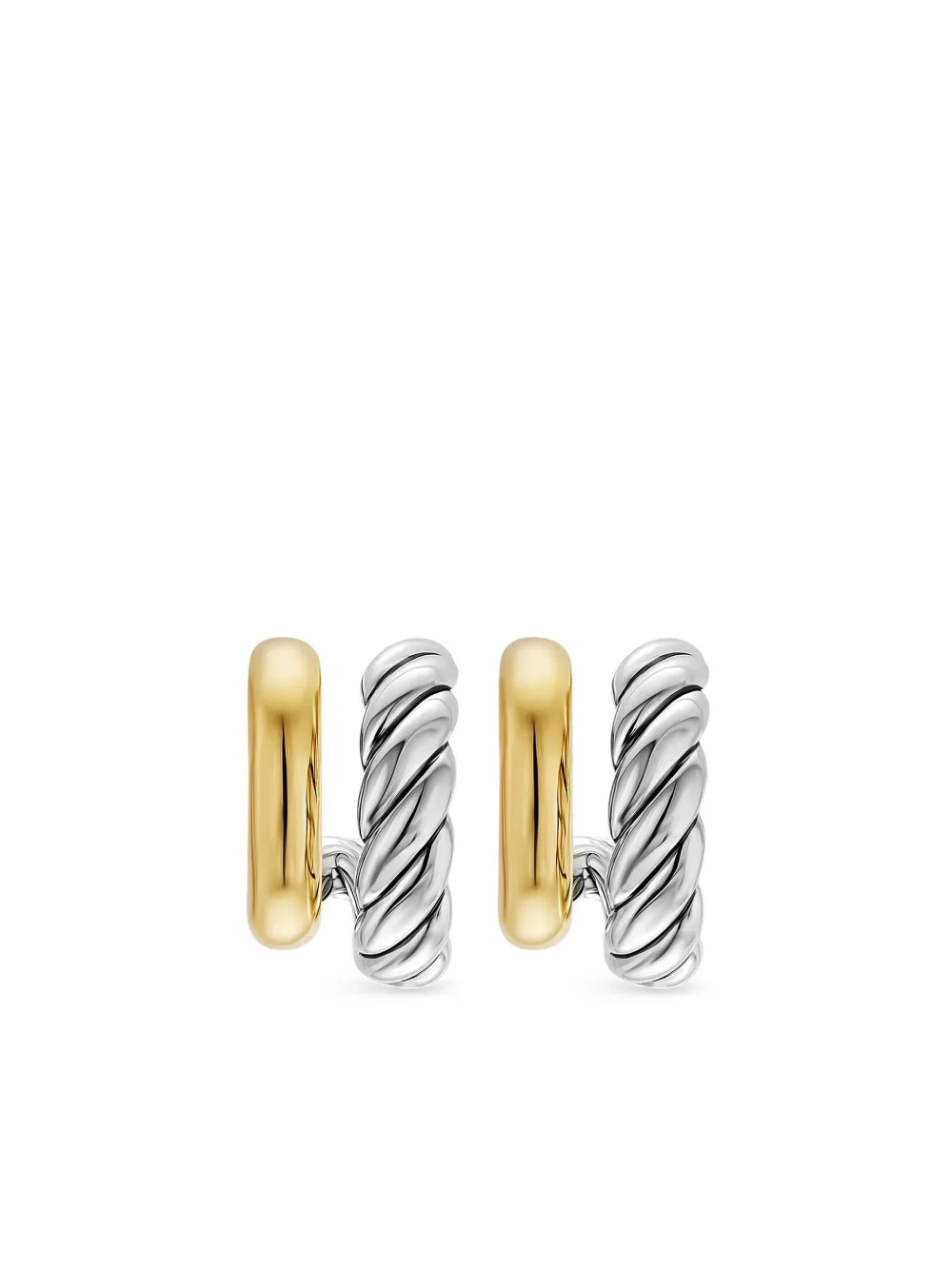 David Yurman DY Mercer® ピアス 18Kイエローゴールド - シルバートーン David Yurman DY Mercer® ピアス 18Kイエローゴールド - シルバートーン