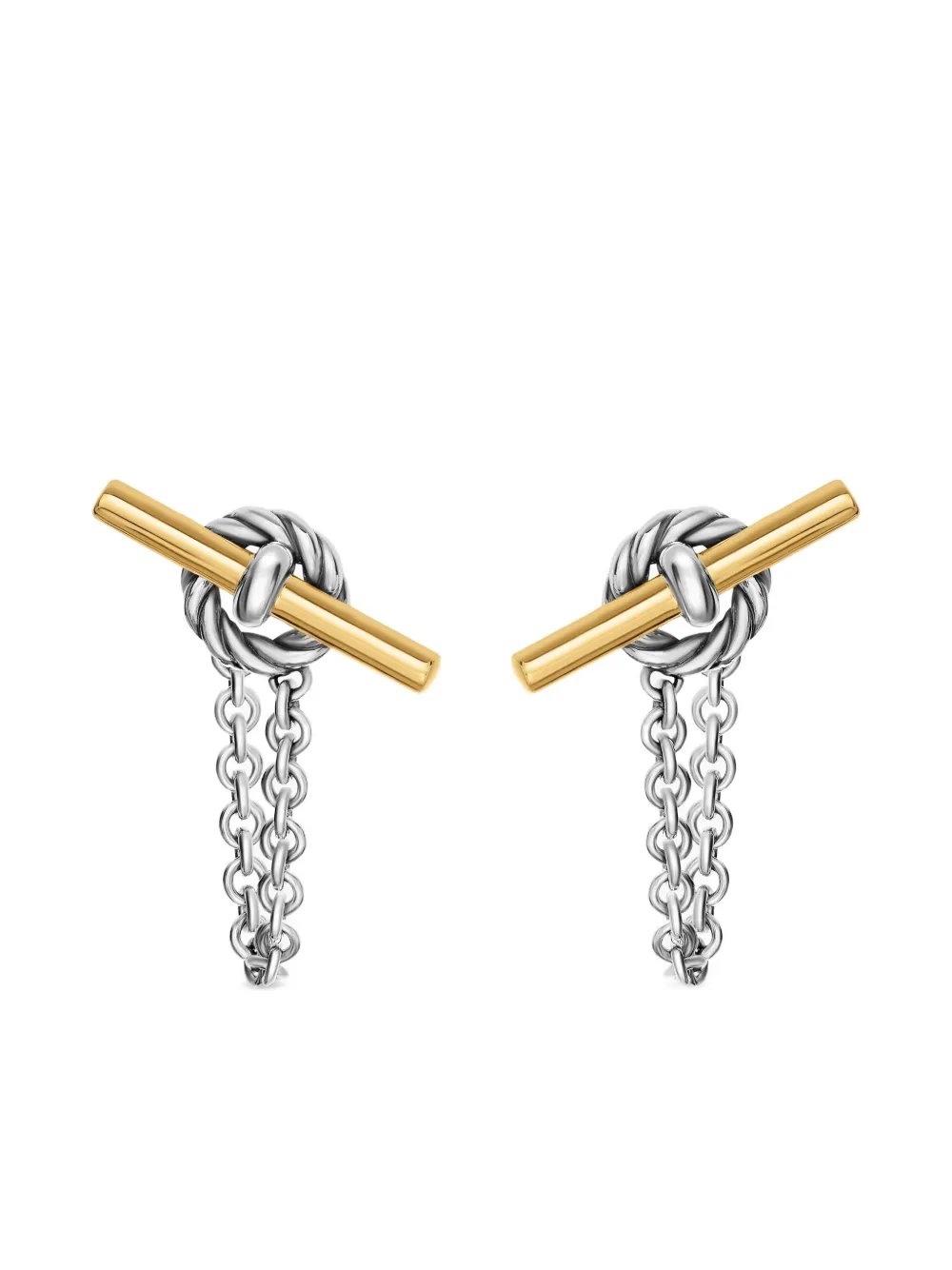 David Yurman DY Mercer® ピアス 18Kゴールド - シルバートーン David Yurman DY Mercer® ピアス 18Kゴールド - シルバートーン