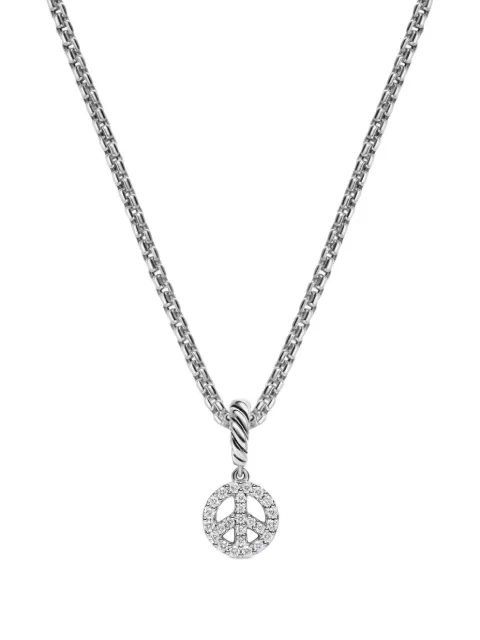 David Yurman Collana Micro Pavé© Peace Sign