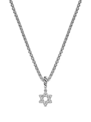 David Yurman Pavé© Peace Sign ダイヤモンド ネックレス マイクロ