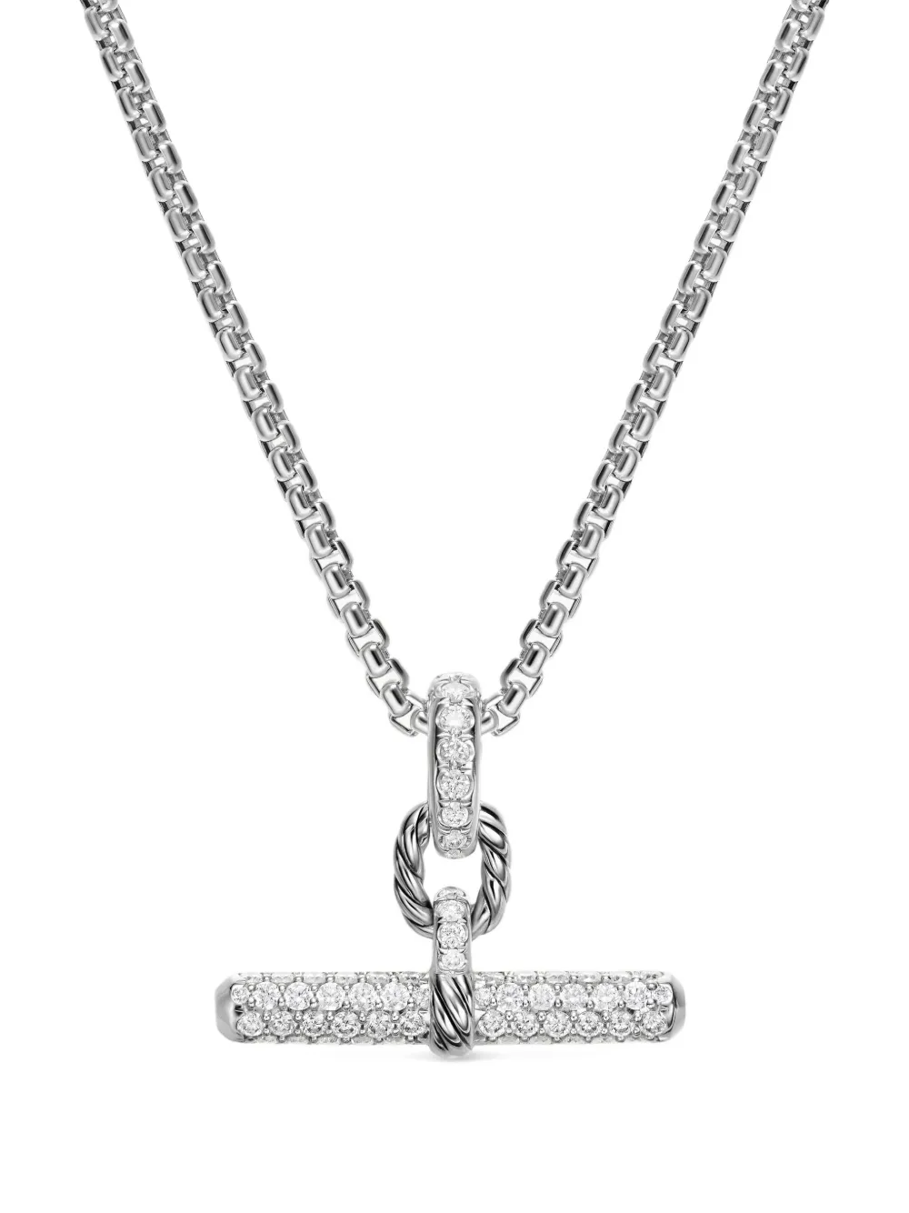 David Yurman DY Madison® diamond necklace - シルバートーン David Yurman DY Madison® diamond necklace - シルバートーン