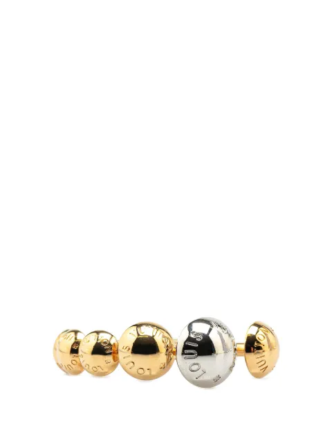 Louis Vuitton Pre-Owned anillo Interchangeable Studdy ba�ado en oro con apliques 2018