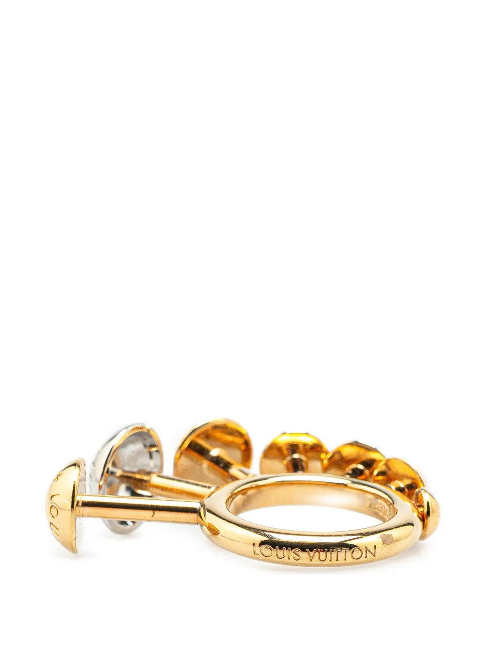 Louis Vuitton Pre-Owned anillo Interchangeable Studdy ba�ado en oro con apliques 2018 | Image 2