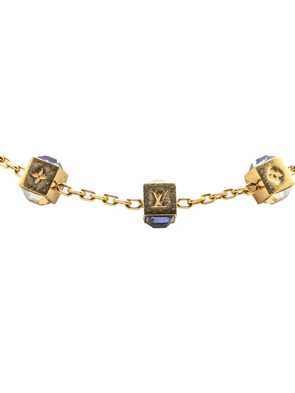 Louis Vuitton Pre-Owned 2013 ゴールドプレーテッド クリスタル ギャンブル コスチューム ネックレス - Louis Vuitton Pre-Owned 2013 ゴールドプレーテッド クリスタル ギャンブル コスチューム ネックレス -