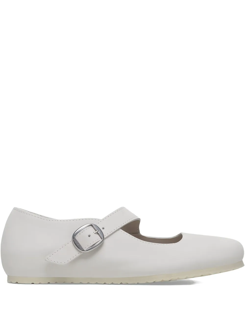Birkenstock Tracy Buckled Ballet Flats In White