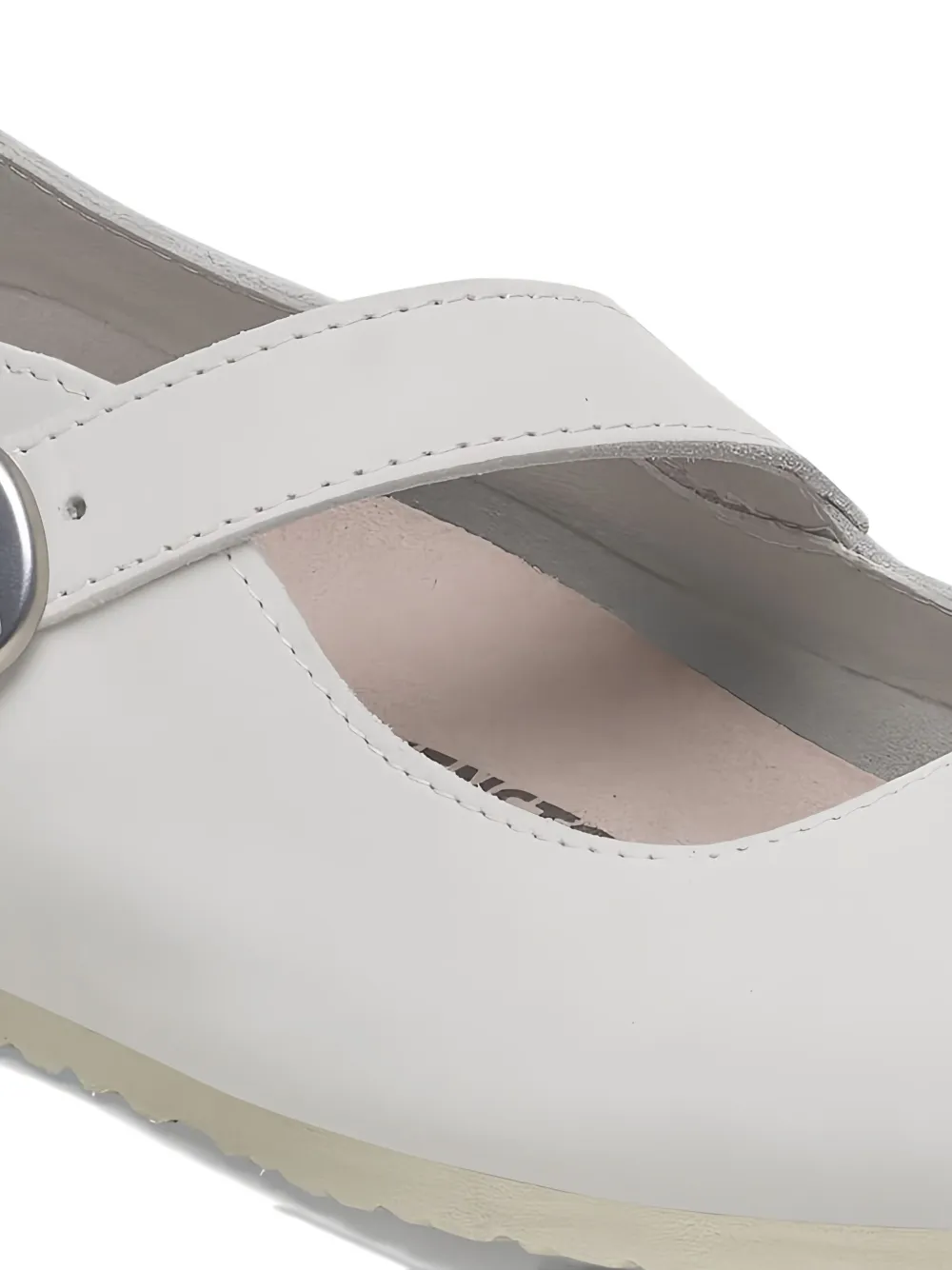 Birkenstock Tracy Buckled Ballet Flats In White