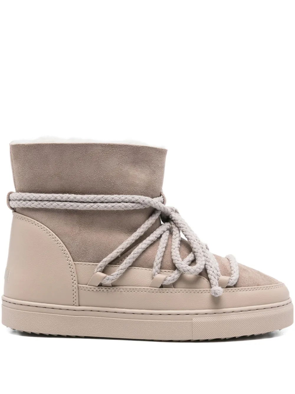 Inuikii suede lace-up boots Grey