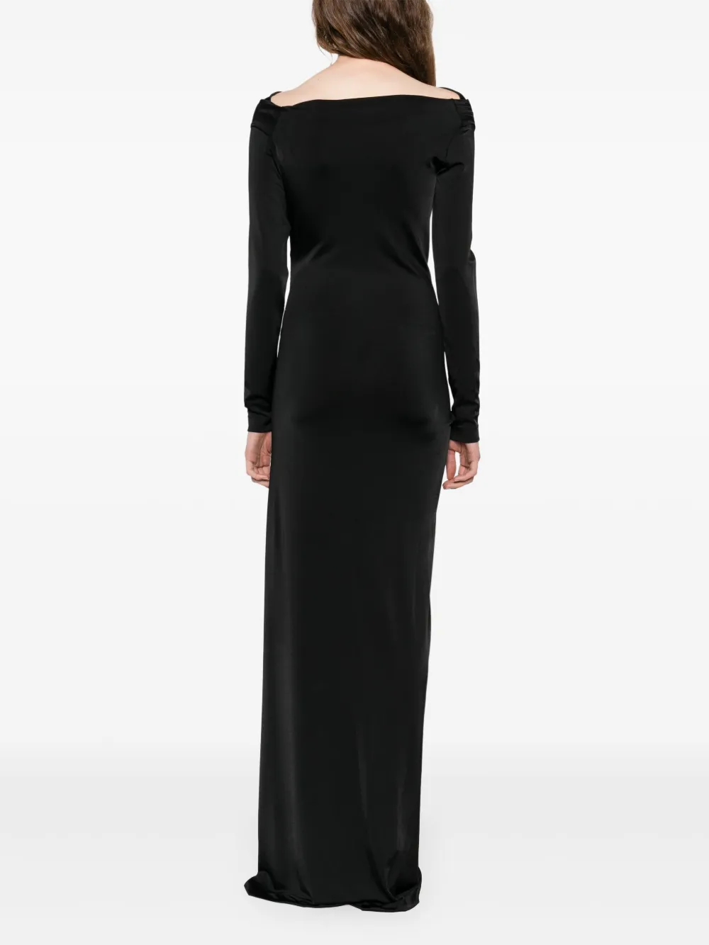 Victoria Beckham Maxi-jurk met col Zwart