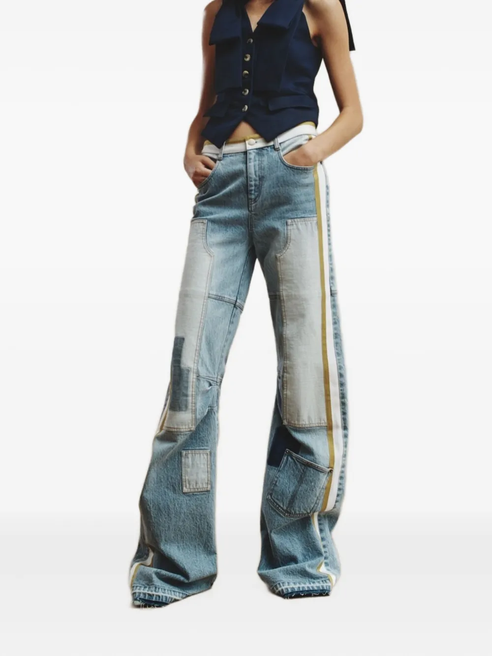 Hellessy patchwork jeans - Blauw