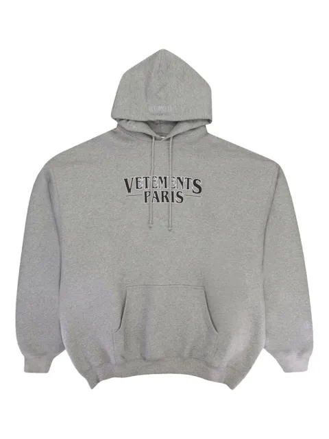 VETEMENTS Paris logo-print hoodie