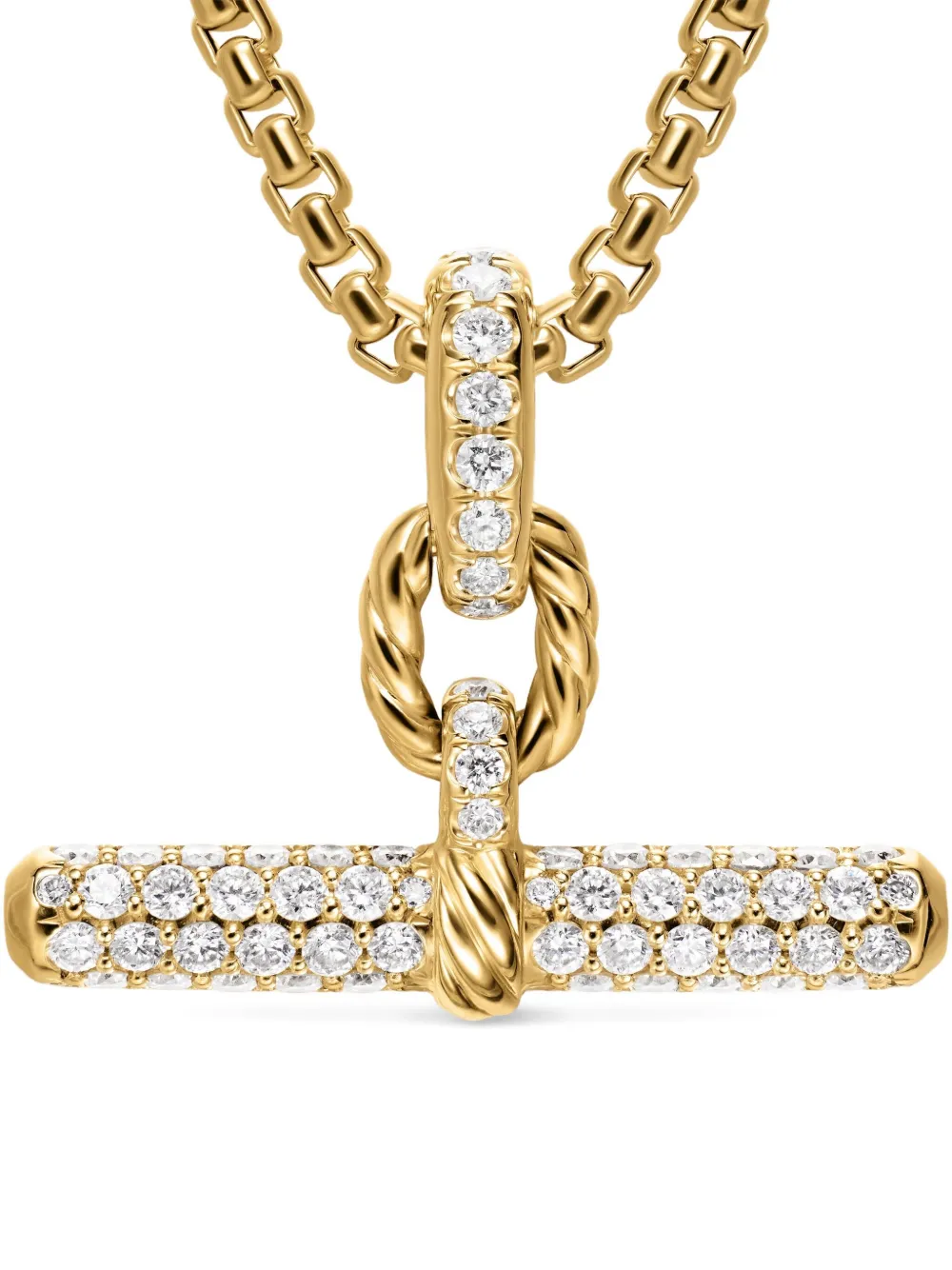 David Yurman 18k Gold Dy Madison® Diamond Necklace