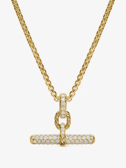 David Yurman 18K gold DY Madison® diamond necklace