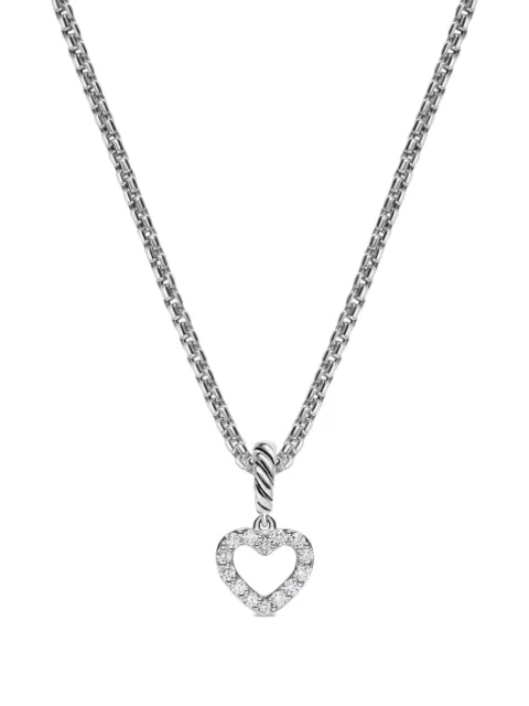 David Yurman Micro Pavé© Open Heart diamond necklace