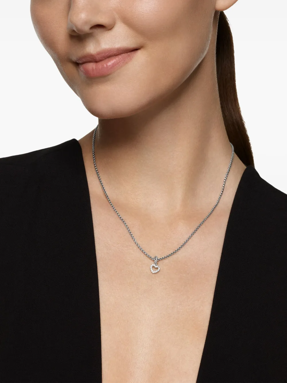 David Yurman Micro Pavé© Open Heart diamanthalsband | Image 2