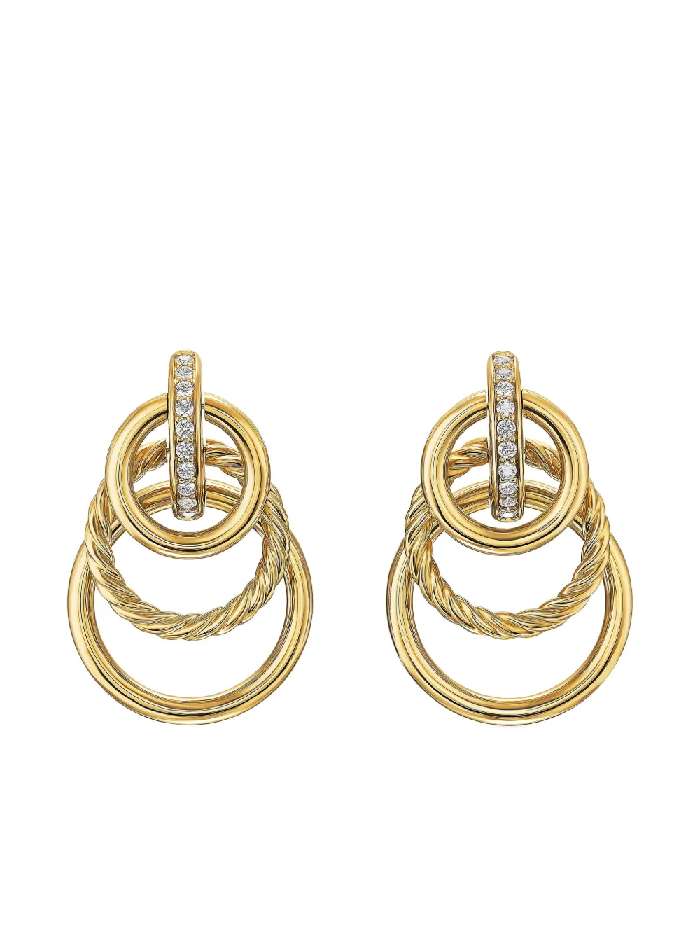 18K gold DY Mercer® diamond earrings
