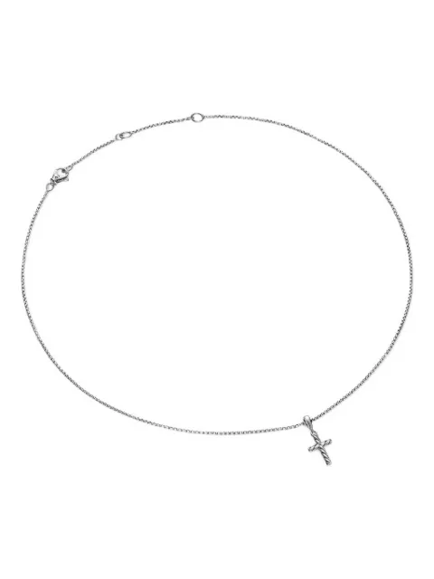 David Yurman cable cross pendant necklace