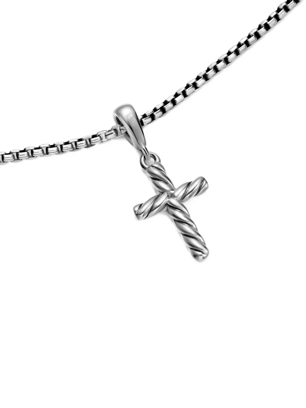 David Yurman Cable Cross Pendant Necklace