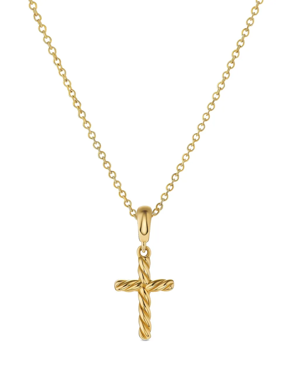 David Yurman collier en or 18ct à pendentif croix | Image 2