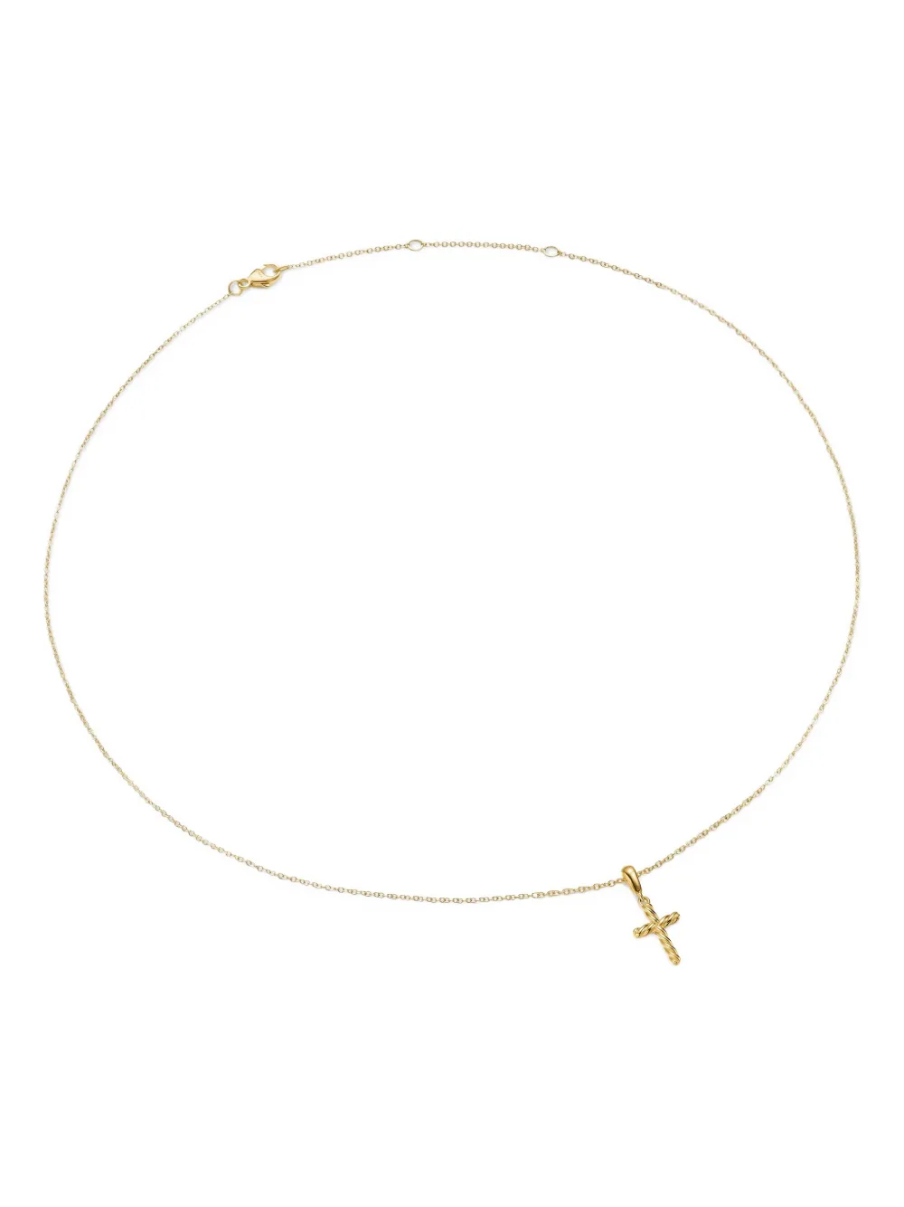 David Yurman collier en or 18ct à pendentif croix | or | Image 1