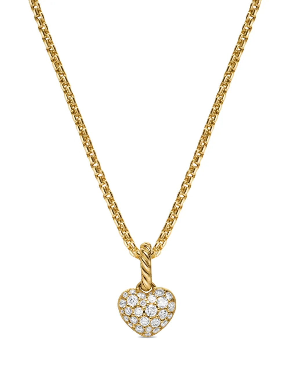 David Yurman 18K gold Petite Pavé© diamond necklace - ゴールドトーン David Yurman 18K gold Petite Pavé© diamond necklace - ゴールドトーン