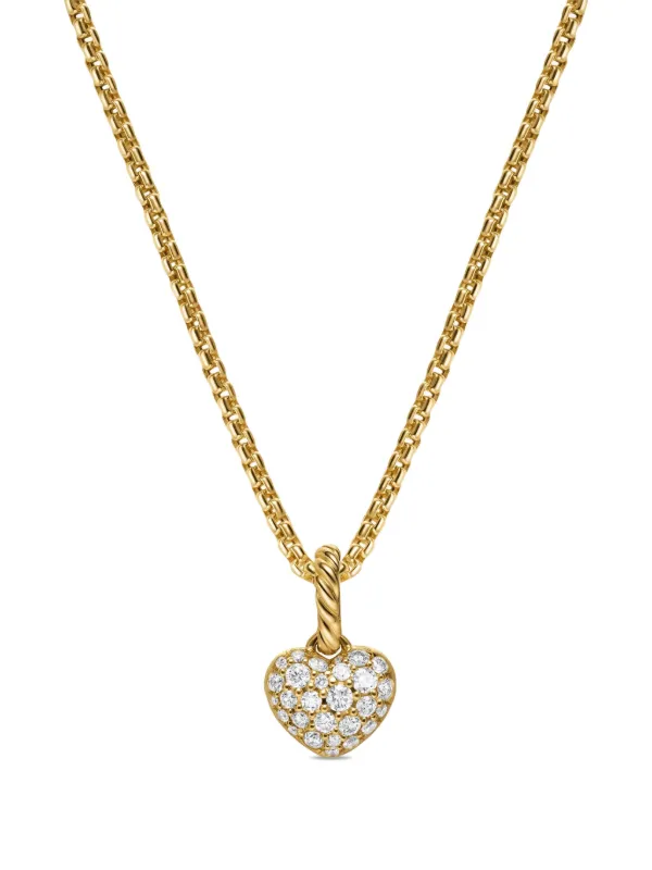 David Yurman 18K Gold Petite Pavé© Diamond Necklace Gold