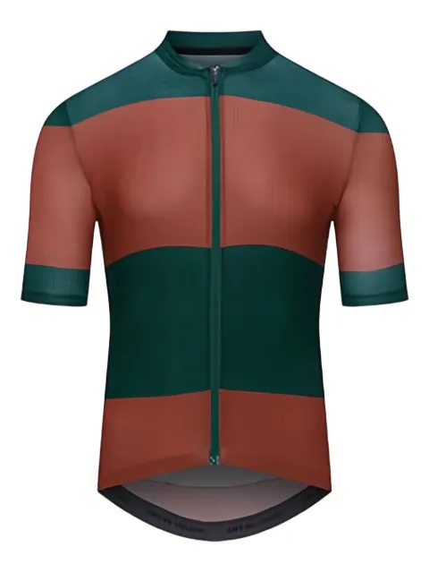 Café du cycliste horizontal-stripe cycling polo shirt