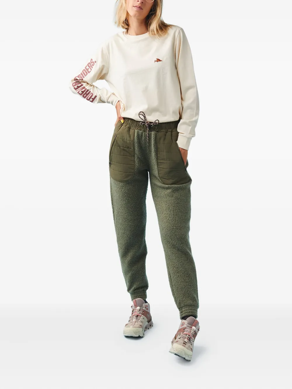 Cafe Du Cycliste Henriette Track Pants In Green