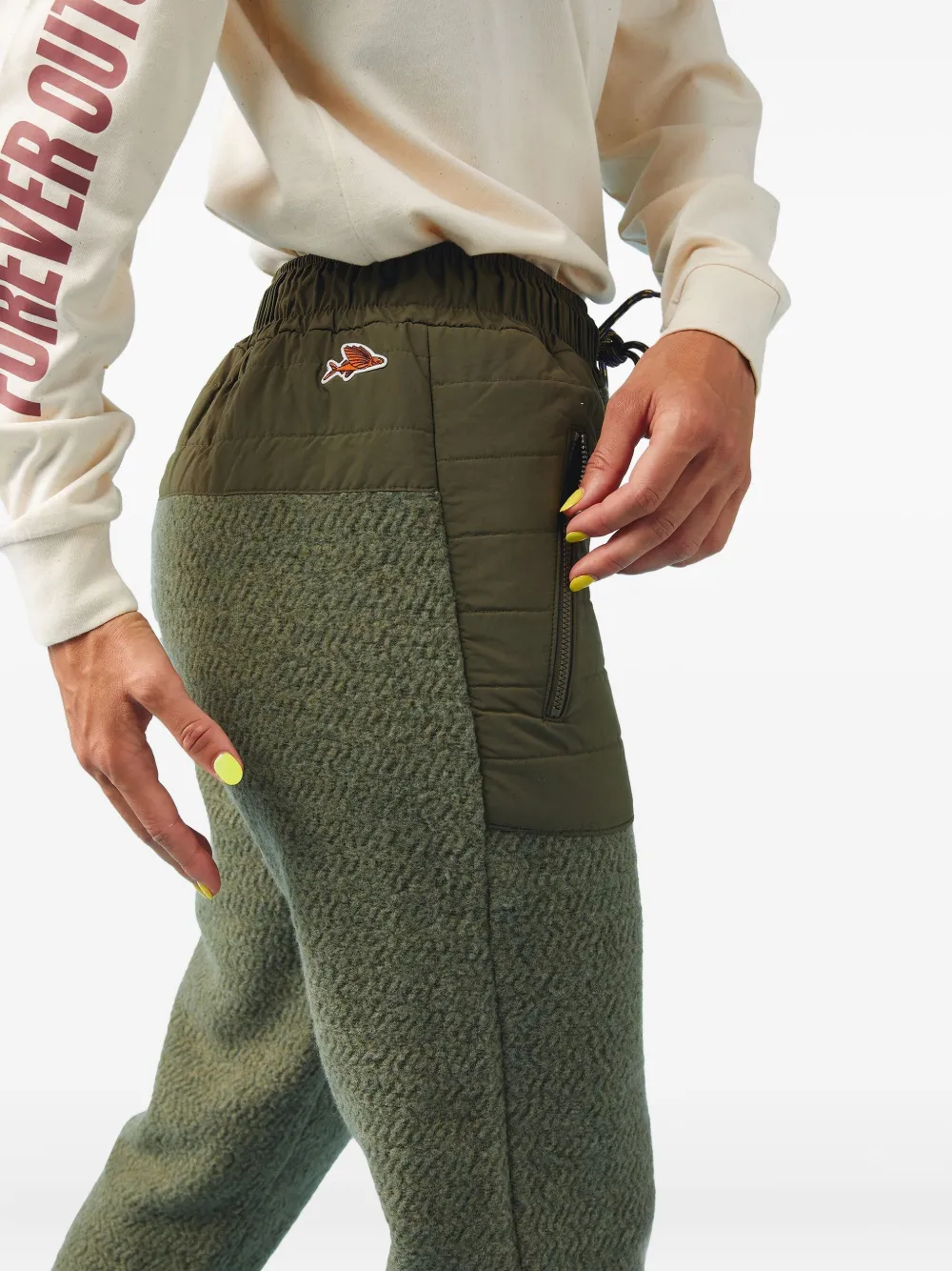 Cafe Du Cycliste Henriette Track Pants In Green