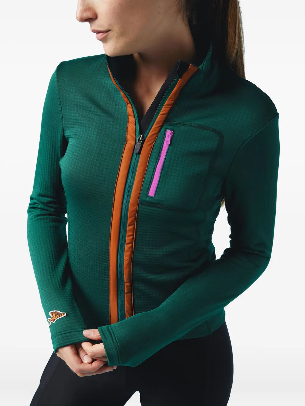 Cafe Du Cycliste Lorenne Zip-front Jacket In Animal Print