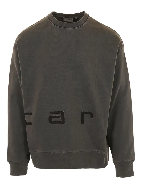 Carhartt WIP ロゴ スウェットシャツ ダークグレー Carhartt WIP ロゴ スウェットシャツ | グレー | FARFETCH JP