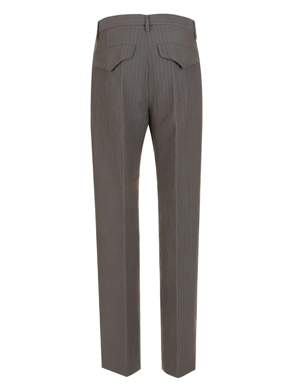 ASPESI Gestreepte plooibroek Grijs