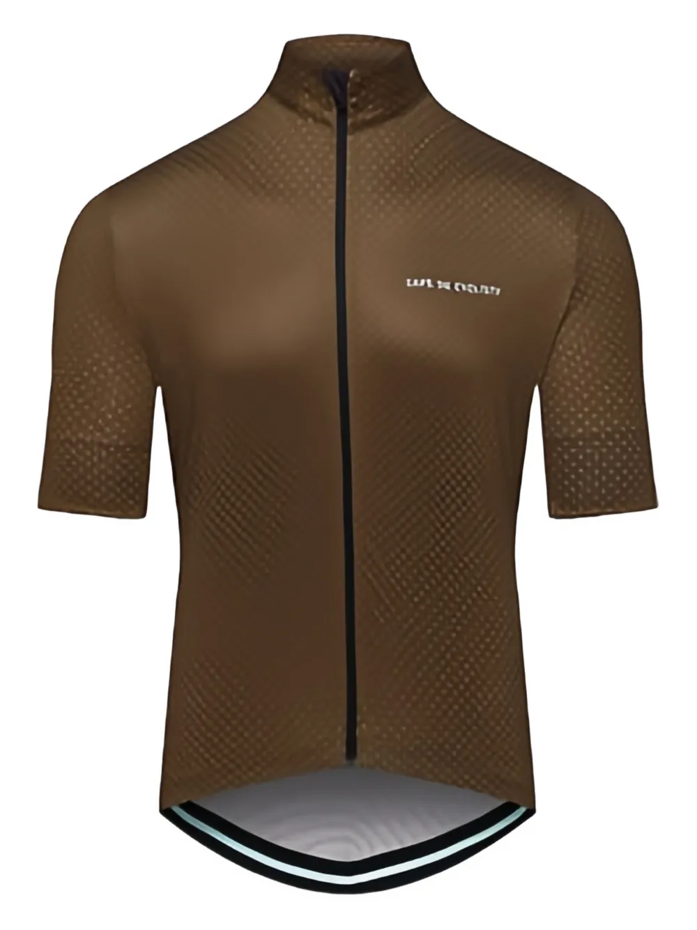 Café du cycliste Fleurette fietsgilet met patroon Bruin