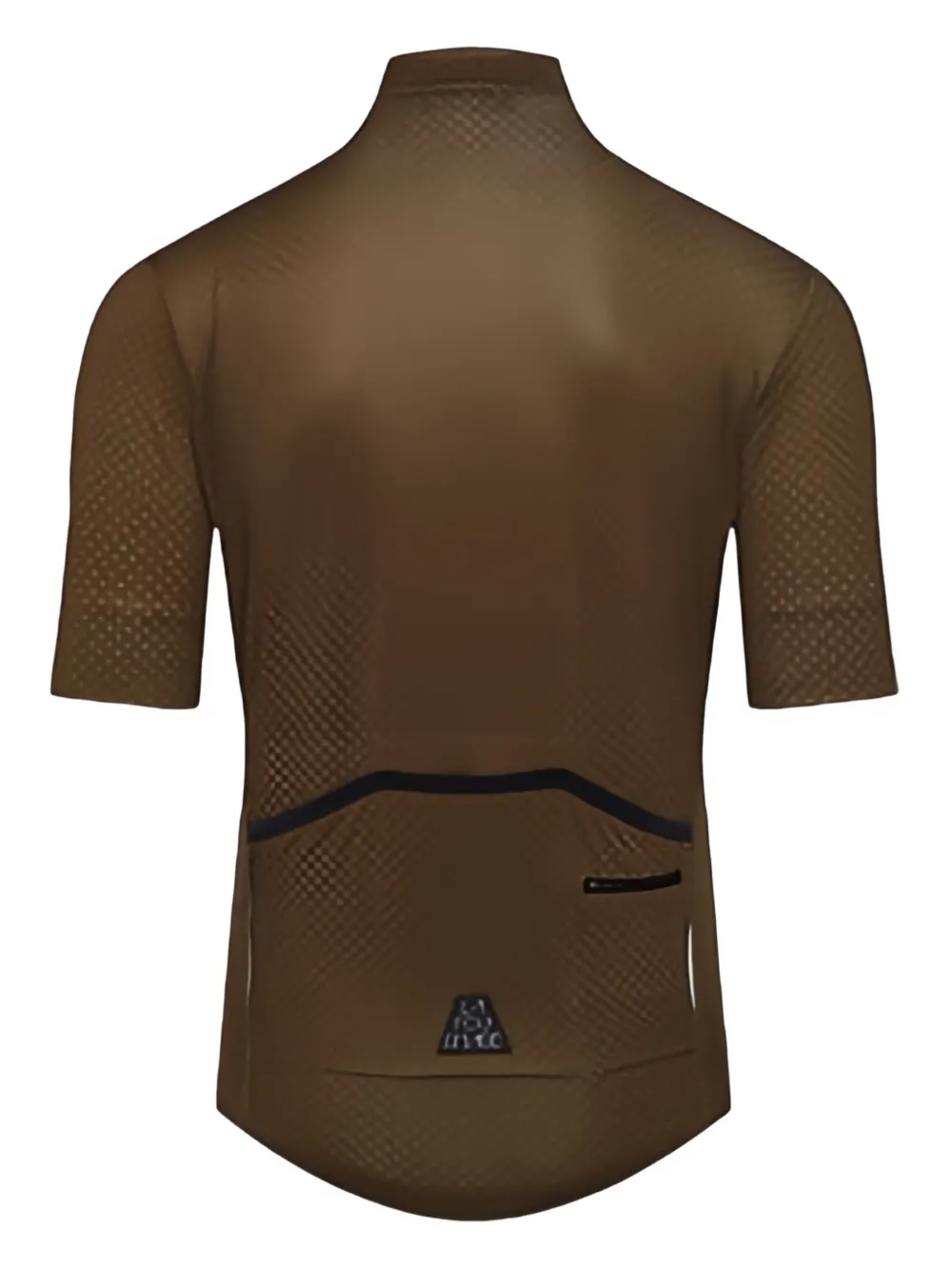 Café du cycliste Fleurette fietsgilet met patroon Bruin