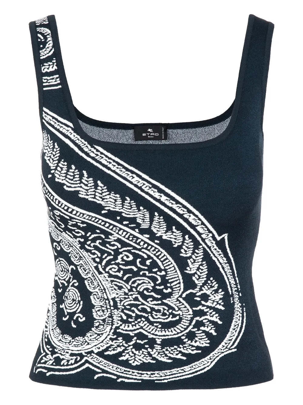 ETRO Top con stampa paisley - Blu