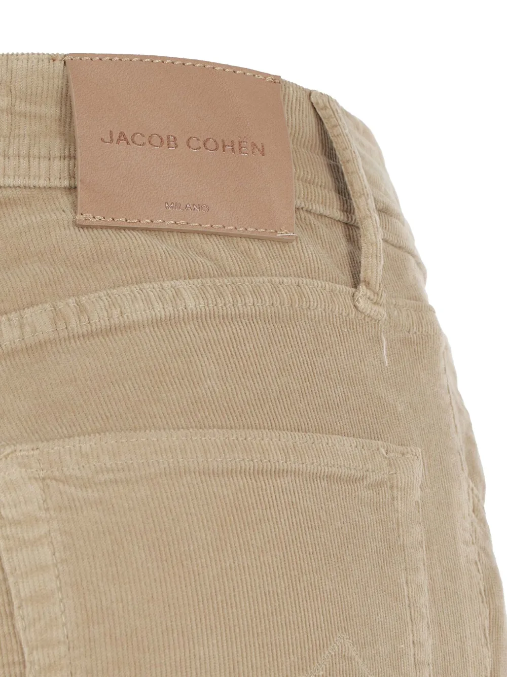 Jacob Cohen Kate Straight-leg Corduroy Trousers In Neutral