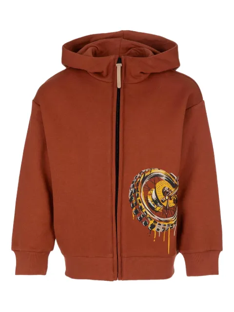 Il Gufo graphic-print zip hoodie