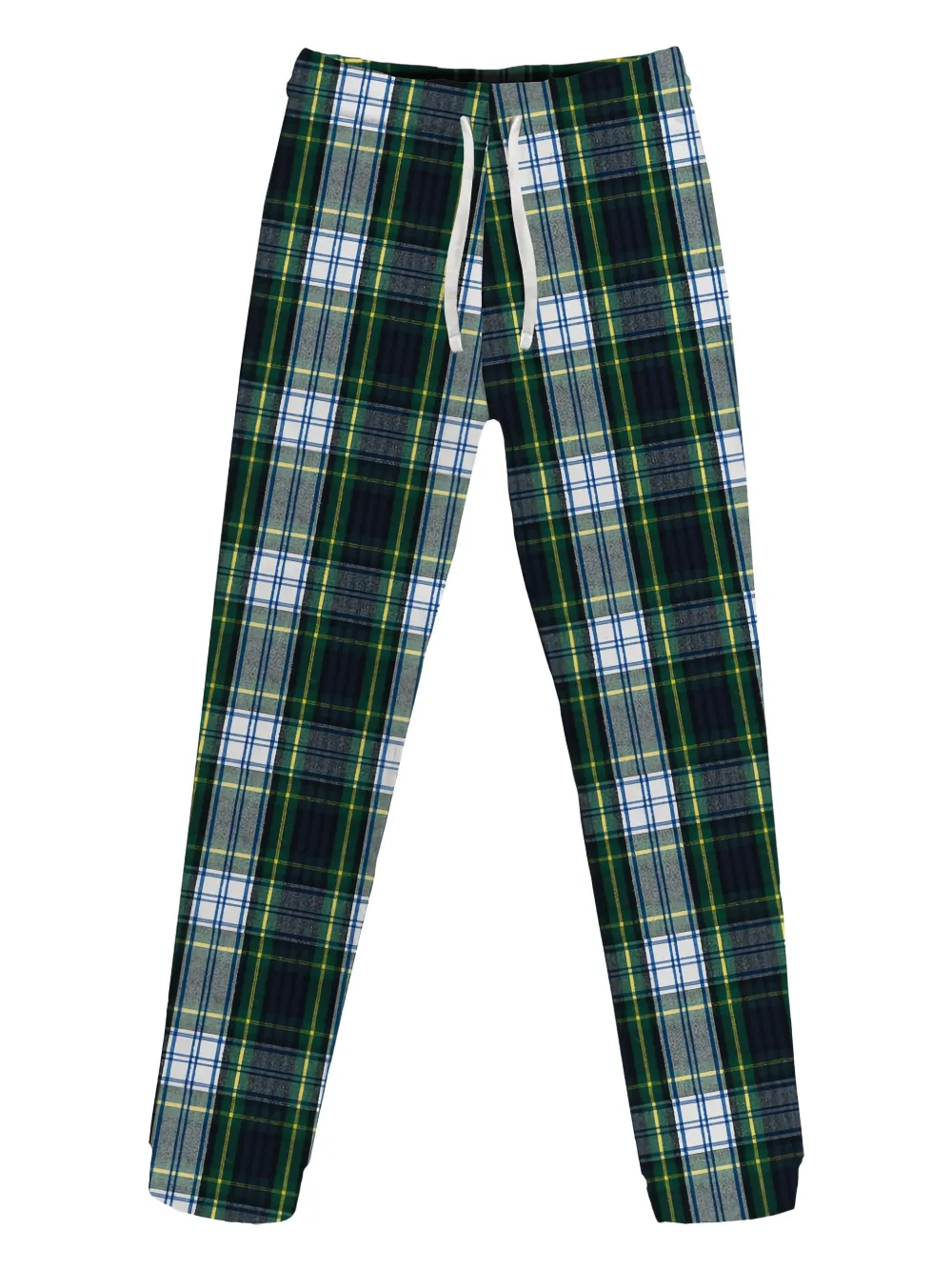 MC2 Saint Barth Kids Hypnos plaid-check-patterned drawstring trousers | Green | Image 1