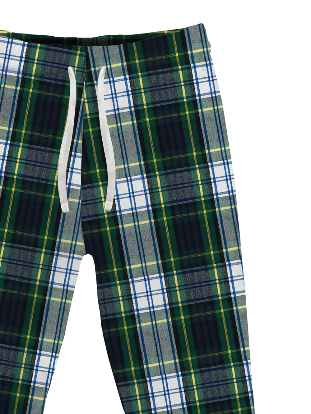 MC2 Saint Barth Kids Hypnos plaid-check-patterned drawstring trousers | Teen Casual Trousers | Image 2
