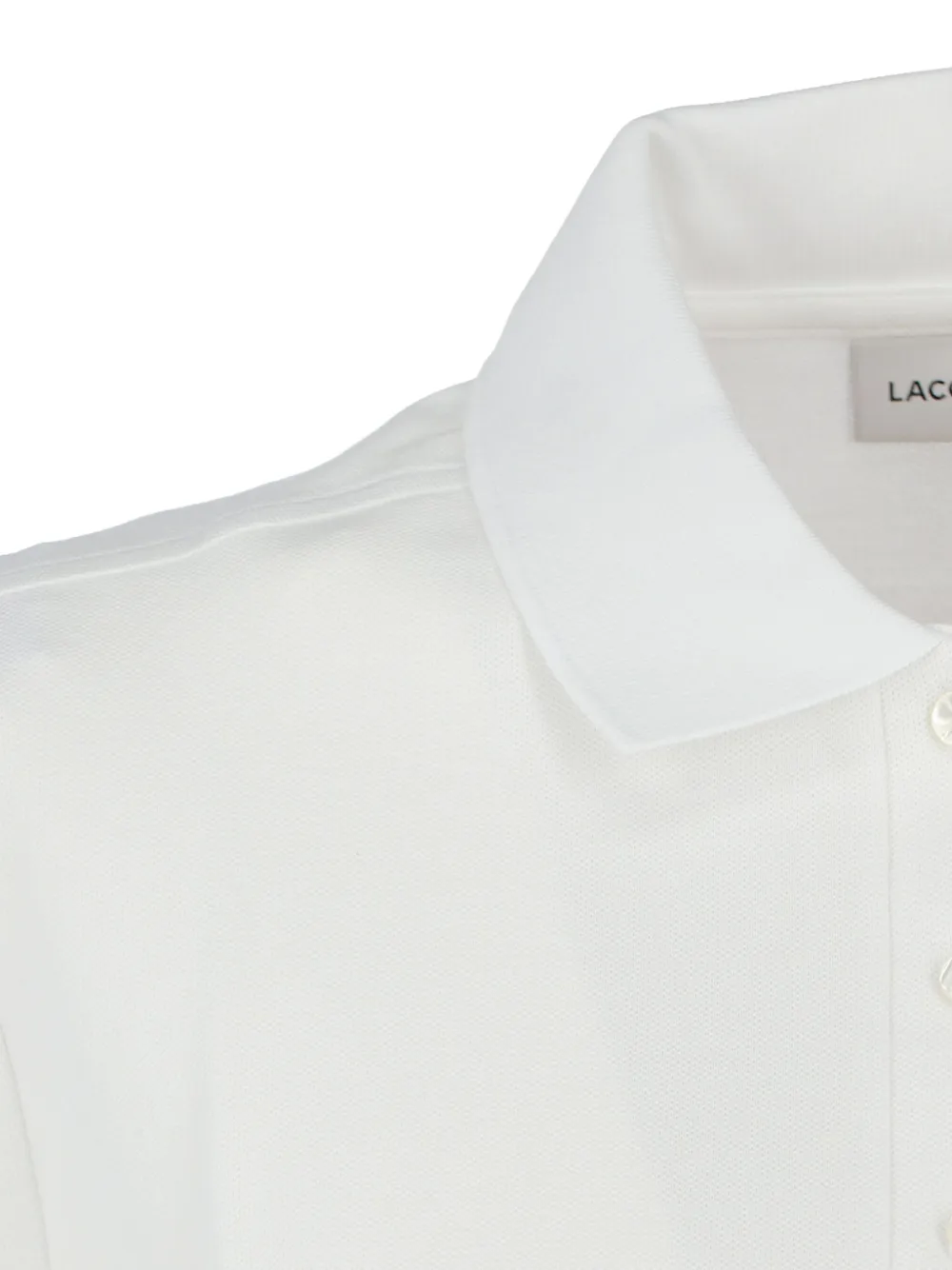 Lacoste Button-up polotop Wit