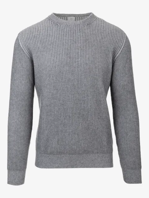 Eleventy crew-neck ribbed sweater