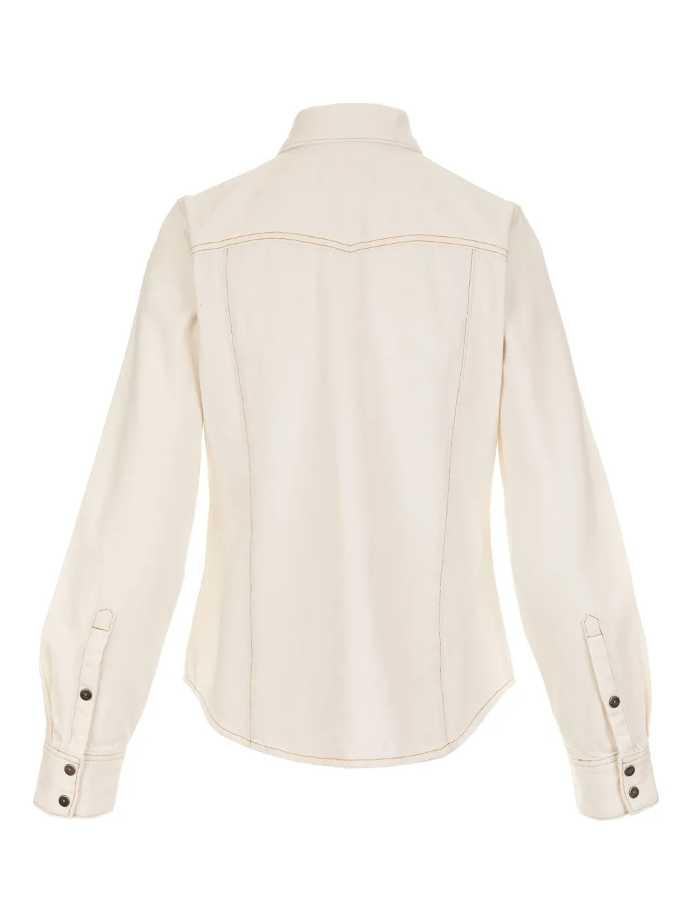 Diesel De-Waves blouse met borstzak - Beige