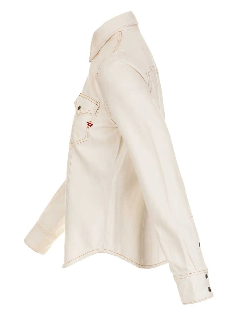 Diesel De-waves Chest-pocket Shirt In Neutral